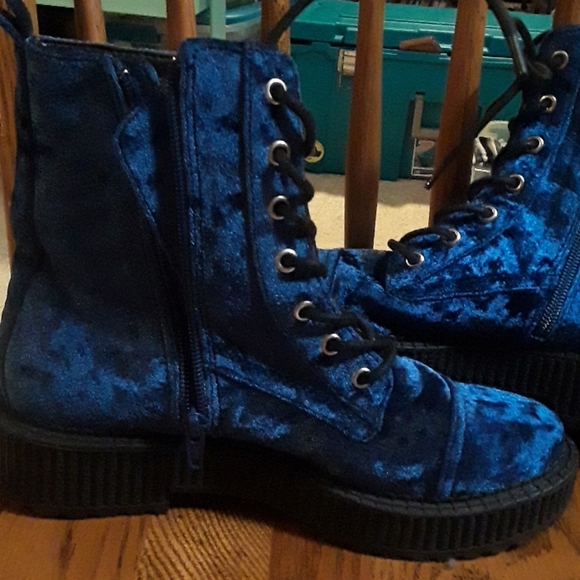 SALE Katy Perry blue boots 6.5 - Picture 6 of 7